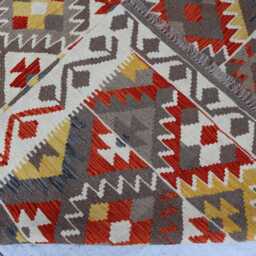 7x10 Ft Flatweave New Rug, Chubi Tribal Maimana Kilim Turkmen Oriental Rug, Colorful Design Kilim, Rug For Bedroom, Livingroom - thumbnail 4