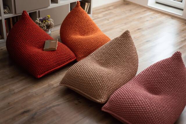 Fireside Chair, Floor Cushion Sofa With Back, Chair Pillow, Chair Throw, Children, Large Floor - image 1