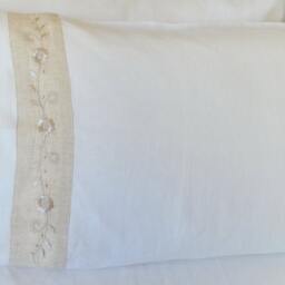 King Bed Makeover, Flat Fitted Sheet Pillowcases Cushions Bolster Euro Pillow Sham Quilt Cover French Linen Shabby Chic Decor White - thumbnail 3