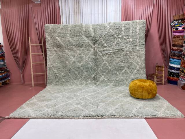 Custom Beni Ourain Rug Handwoven Moroccan Wool Carpet - image 1