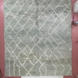 Custom Beni Ourain Rug Handwoven Moroccan Wool Carpet - thumbnail 3