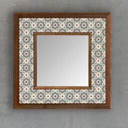 Colourful Handmade Decorative Wall Hanging Tile Mirror, Mirror Decor, Natural Stone, Hangings, Gift For Her, Christmas Gift