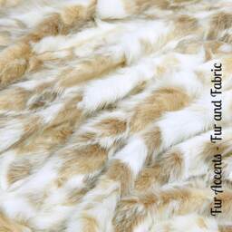 Luxury Faux Fur Throw Blanket - Tibetan Fox, Minky Lining - thumbnail 4