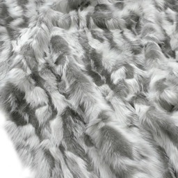 Luxury Faux Fur Throw Blanket - Tibetan Fox, Minky Lining - thumbnail 3