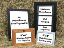 "Lawn Bowls Personalised Wood Or Metal Picture Frame - 4""x6" - thumbnail 1