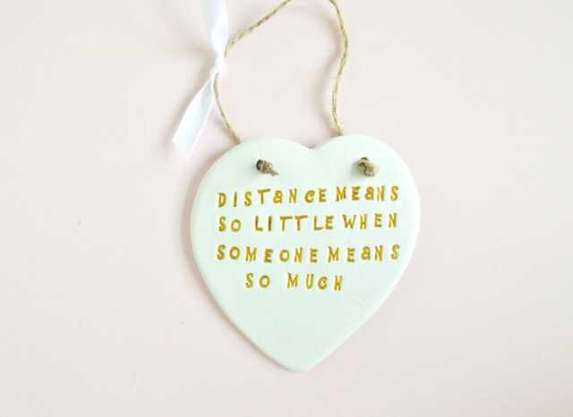 Someone Special Quote Plaque Heart Distance Thoughtful Phrase Sign Sentiment Meaningful Friends Family Gift - image 1