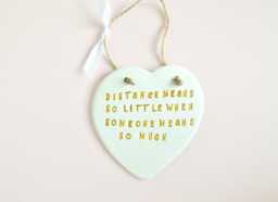 Someone Special Quote Plaque Heart Distance Thoughtful Phrase Sign Sentiment Meaningful Friends Family Gift - thumbnail 1
