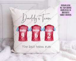 Football Pillow, Cushion, Team Gift, Gift For Dad, Shirt Him, Fathers Day Gift - thumbnail 1
