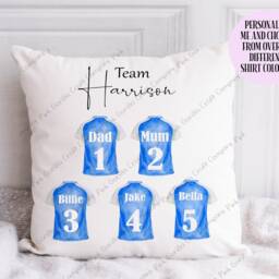 Football Pillow, Cushion, Team Gift, Gift For Dad, Shirt Him, Fathers Day Gift - thumbnail 3
