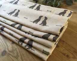 Custom Roman Blind/ Shade in Olive & Daisy Jemma Labrador Linen - Please Note That Full Price Is On Quotation - thumbnail 1