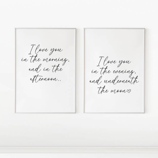 Skidamarink A Dink Song Lyrics, Nursery Prints, I Love You in The Morning, Wall D??cor, Baby Posters, Kids Bedroom Wall Art - image 1