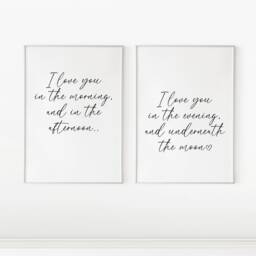 Skidamarink A Dink Song Lyrics, Nursery Prints, I Love You in The Morning, Wall D??cor, Baby Posters, Kids Bedroom Wall Art - thumbnail 1