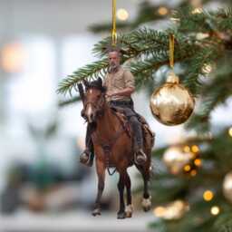 Rick Grimes Christmas Ornament, Movie-Inspired Fan Gift, Retro Tv Show Collectible, Custom Holiday Tree Decoration, Zombie Series Decor - thumbnail 3