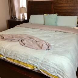 Reversible Linen Duvet Cover/Softened Linen/Linen Bedding Comforter Cover/King.queen.full.twin/Custom Size/Pick Your Colors - thumbnail 3