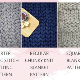 Chunky Knit Blanket, Knit Giant Throw, Arm Knitting, Stripped Merino Thick, Home Decor, Boho, Valentine's Day Gift - thumbnail 3