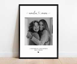 Personalised Mothers Day Gift, Photo Collage. Mum Daughter Gift. Family Print. First Day Ideas. Mom Or Nanny Picture Gifts - thumbnail 1