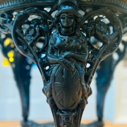 Cast Iron Restored Pub Patio Side Table - thumbnail 2