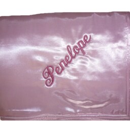 Fleece Filled Satin Baby Blanket - Embroidered & Personalized With Child's Name Or Monogram - thumbnail 4