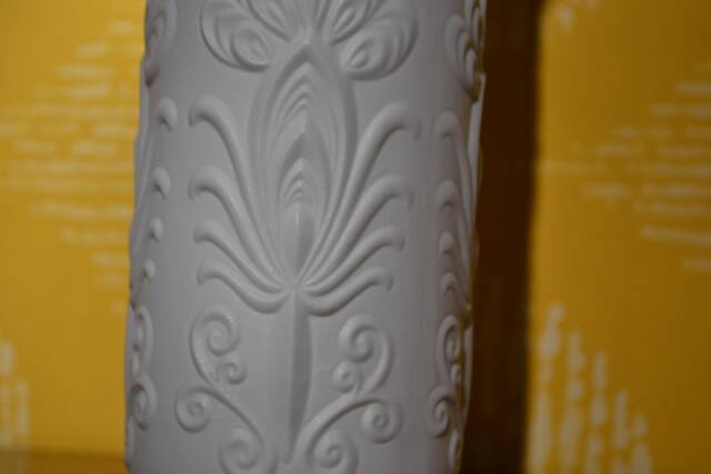 Vintage Flower Vase, 1970S Kpm Bisque Porcelain, Retro, Mid-Century, Space Age - image 1