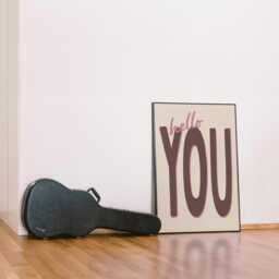 Retro Typography Print, Hello You, Hallway & Living Room Wall Decor/Unframed - thumbnail 2