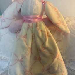 Baby Pink Bows Plush Snugglebuddie Security Blanket - thumbnail 2