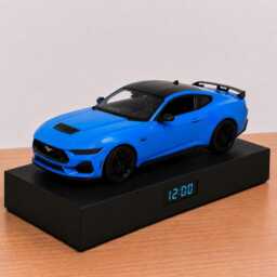 Ford Mustang Gt Car Alarm Clock - Realistic Engine Sound, Handmade, Enthusiast Gift - thumbnail 2