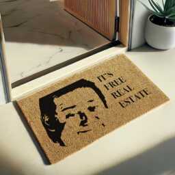 It's Free Real Estate, Tim & Eric Awesome Show, Funny Home Decor, Doormat, Gag Gift, Gift For Him, Housewarming, Custom Rug - thumbnail 2