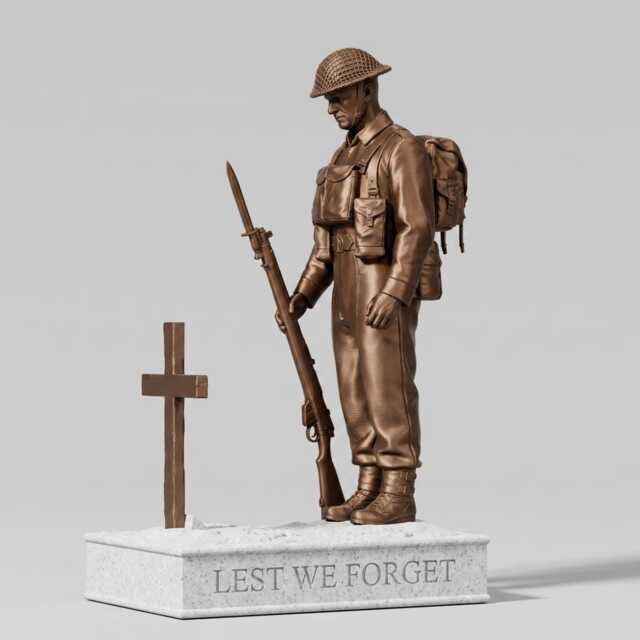Remembrance Day Tribute - Lest We Forget Statue