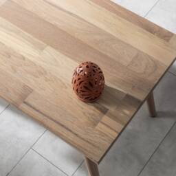Solid Oak Coffee Table, Minimalist Living Room Furniture, Scandi Rectangular Table - thumbnail 2