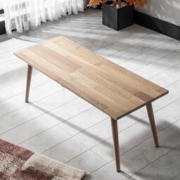 Solid Oak Coffee Table, Minimalist Living Room Furniture, Scandi Rectangular Table - thumbnail 1