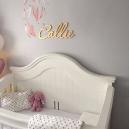 Gold Custom Name Sign. Personalized Baby Name. Baby Wall Decor. Insert Your Name - thumbnail 1