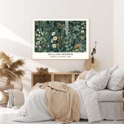 William Morris Art Print, Floral Flower Botanical Textile Print, Wall Art - thumbnail 3
