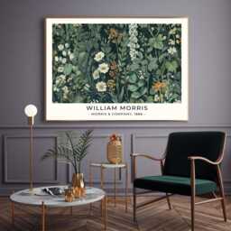 William Morris Art Print, Floral Flower Botanical Textile Print, Wall Art - thumbnail 2