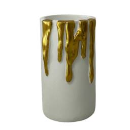 Dripping Gold Tea Light Holders Add Glamour Luxury White Black Candle Stand Romantic Christmas Diwali Decor Wedding Favours Artistic - thumbnail 3