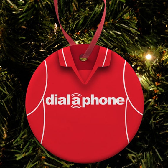 Middlesbrough Home 2003 Retro Shirt Kit Christmas Tree Decoration Bauble Flat Ceramic Great Gift