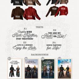 Valentine's Day Gift, Bikers Print, Gift For Biker, Fo Biker Boyfriend, Girlfriend, Husband & Wife Print - thumbnail 3
