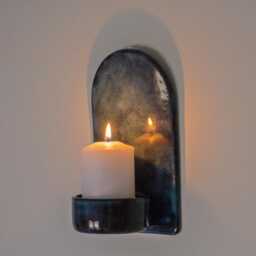 Wall Candle Holder Solace - Ceramic, Gift, Sconce, Zen, Hanging, Meditation, Cozy, D??cor, Present, Interior, For Her, Bedroom, Living Room - thumbnail 2