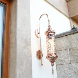 Outdoor/ Indoor Rose Wall Lamp, Wall Sconce, Morocco Wall Light, Morocco Lighting, Morocco Lamp, Morocco Pendant, Morocco Lantern, Patio Exterior - thumbnail 2