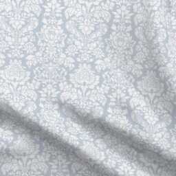 Blue Sheets - Balmoral Damask By Peacoquettedesigns Floral Victorian Light Cotton Sateen Sheet Set Bedding Spoonflower - thumbnail 4