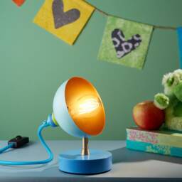 Blue Mini Fiesta Pod Table Lamp - thumbnail 2