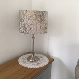 Fibre Naturelle Bolderwood Rufus Tree Lampshade, Table Lamp, Pendant Shade Made in Uk, Nature Theme Natural Leaf Colourful Home Decor Gift - thumbnail 3
