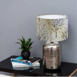 Fibre Naturelle Bolderwood Rufus Tree Lampshade, Table Lamp, Pendant Shade Made in Uk, Nature Theme Natural Leaf Colourful Home Decor Gift - thumbnail 2