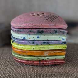 Ceramic Heart Shaped Soap Dish - Moorland Colours - thumbnail 2