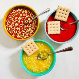 Chicken Noodle Soup Wall Hanging/ Dopamine Decor/ Maximalist Fake Food/ Food Pop Art/ Sculpture/ Funky Decor/Kitchen - thumbnail 4