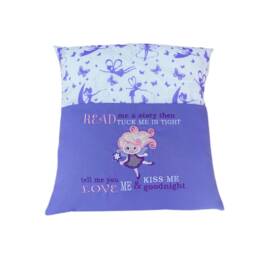 Fairy Reading Cushion Embroidered Story Book Pocket - thumbnail 2