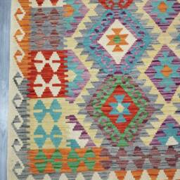Kilim Rug Classic, Handmade Artisan Afghan Turkish Navajo Natural Wool 310x203 cm - thumbnail 4