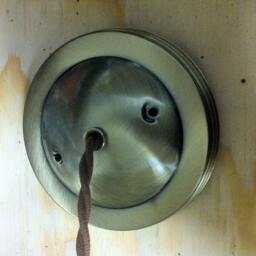 The Repurposed Pendant - Welders Tank Cap Industrial Steel Light - thumbnail 4