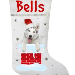 Siberian Husky Christmas Stocking - thumbnail 3