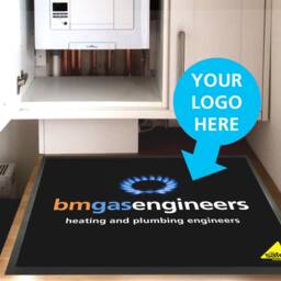 Personalised Business Logo Work Mat - Electrician, Plumber, Tradesman - Custom Branded Work Mat - thumbnail 2