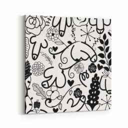 Personalised Floral Willy Canvas Wall Art Funny Rude Adult Humour Botanical Flower Cheeky Poster Custom Colour Bathroom Man Cave Decor Gift - thumbnail 1